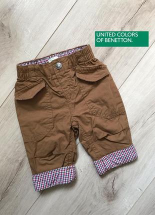 Штаны брюки на малыша benetton baby 1-3мес