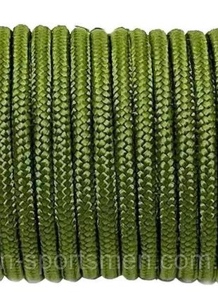 Паракорд оливковый paracord 550 (1 метр) нейлоновый шнур 30м в комплекте