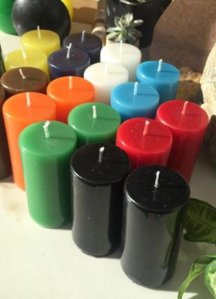 Набор свечи разноцветные, разнообразие цвета1 фото