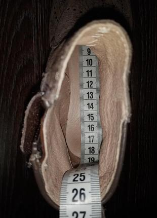 Шкіряні черевики unisa на дівчинку 27 розмір 18 см устілка. у відмінному стані.5 фото