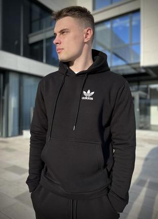 Теплий спортивний костюм худі + штани adidas2 фото