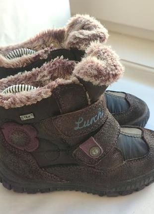 Кожаные зимние термо ботинки lurchi, 26 р., 17 см