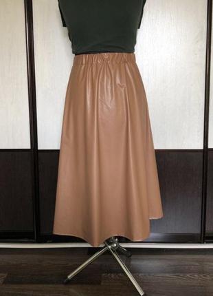 Юбка екошкіра