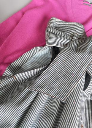 Sessun юбка миди с карманами в полоску5 фото