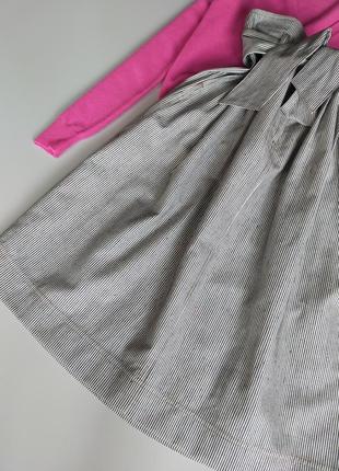 Sessun юбка миди с карманами в полоску4 фото