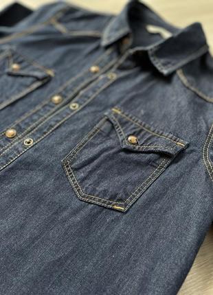 Джинсовая сорочка mango 2