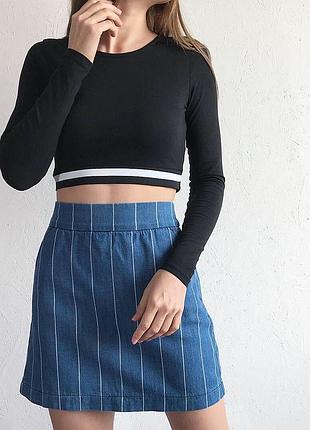 Крута спідниця в смужку topshop