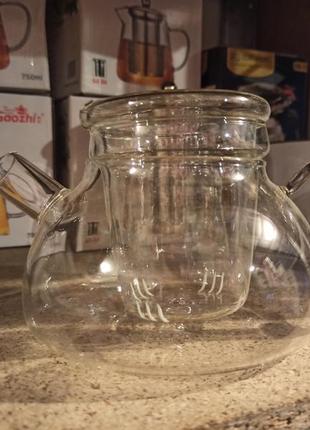 Чайник заварник прозоре скло