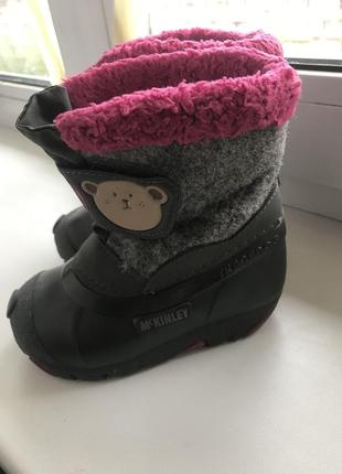 Зимові чоботи mckinley для дівчинки,розмір 236 фото