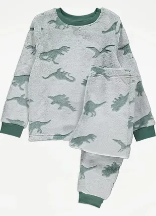 Флісова піжама динозаври на 5-6 років george