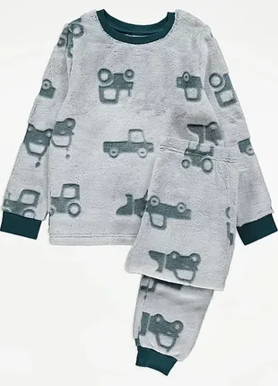 Флісова піжама машинки нак 5-6 років george1 фото