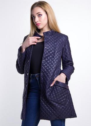 Стьобана курточка-пальто українського виробництва1 фото