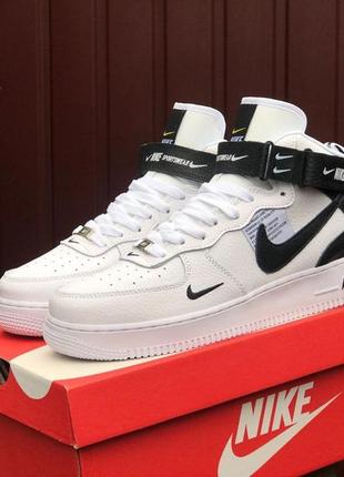 Р.36. 38, 39 кросівки nike air force біло/чорні ks 11370