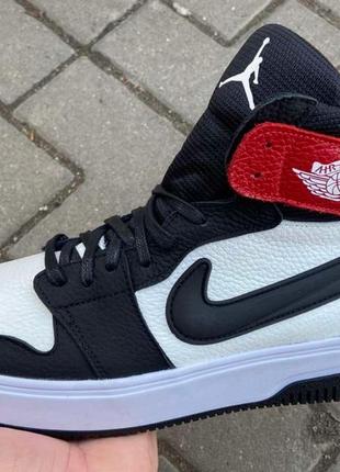 Зимові шкіряні кросівки nike jordan‼️