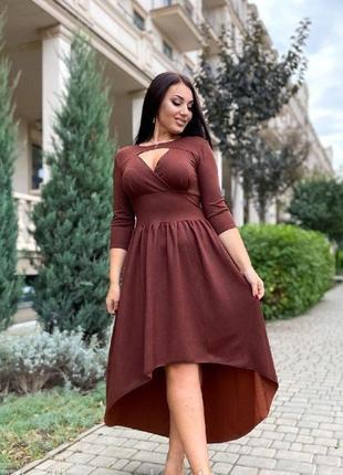 Сукня жіноча, вечірня, святкова, l-2xl, жакард, довгий рукав, біж