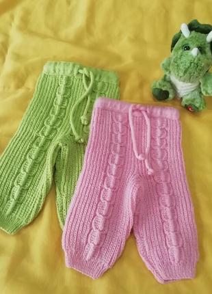 Теплі в'язані штани на немовлят