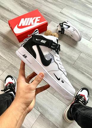 Кросівки nike air force mid utility all white 2