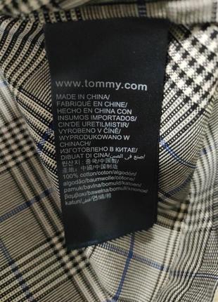 Tommy hilfiger сорочка в клітинку з оригінальними рукавами6 фото