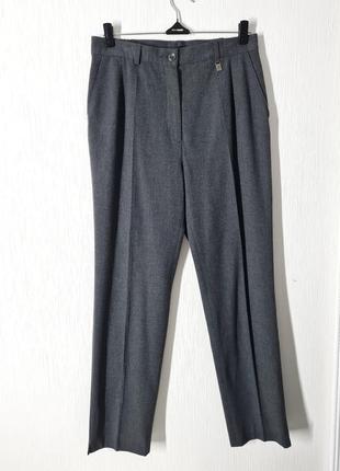 Теплые брюки со стрелками и высокой посадкой1 фото