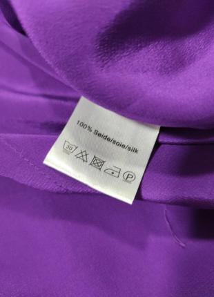 Яскрава шовкова подовжена блуза madeleine з шовку6 фото