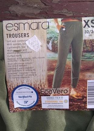 Хс/6 esmara легкие брюки джоггеры штаны повседневные на широком поясе7 фото