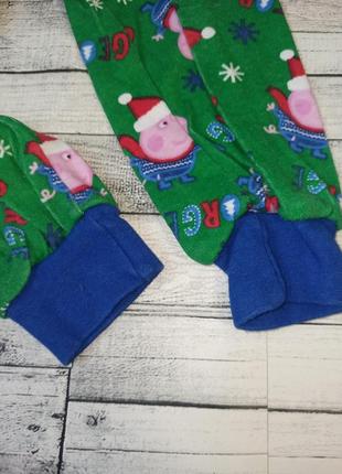 Трикотажні новорічні штани піжама свинка пеппа george джордж peppa pig3 фото