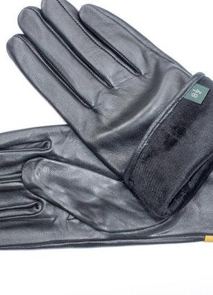Женские кожаные перчатки с ярким бантиком5 фото