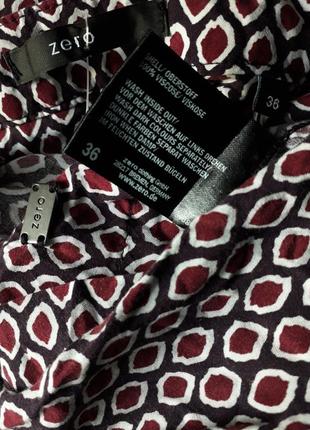 Женская блуза туника zero рубашка в принт блузка длинный рукав демисезон лето весна2 фото