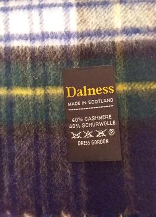 Шотландия! теплый мягкий шикарный брендовый шарф в клетку dalness4 фото