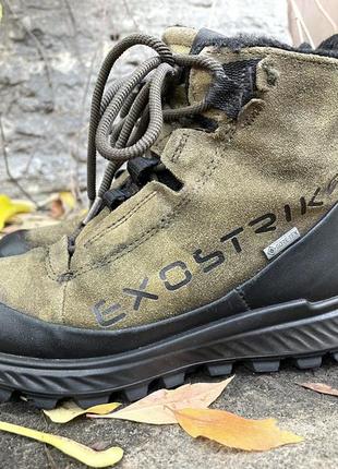 Кожаные зимние ботинки ecco gore-tex 29 р