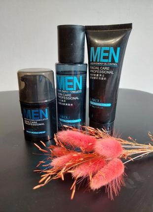 Подарунковий набір чоловічий косметики laikou men skin care 3 в 1 для догляду за шкірою обличчя1 фото