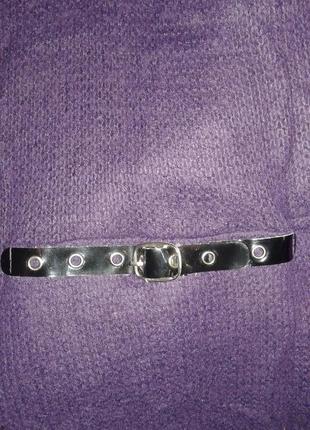 Теплая вязаная кофточка-кенгурушка  фиолетового цвета с капюшоном, р. s/m.4 фото