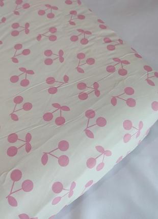Дитяче простирадло в кроватку від народження простинь на резинці2 фото