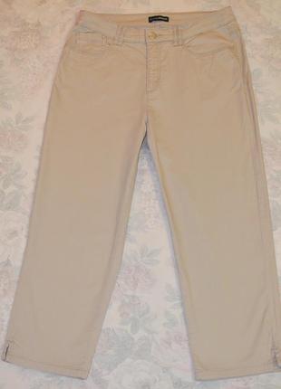Стильные бежевые укороченные брюки, 38 размера2 фото