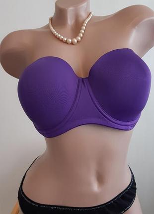 Гладкий базовий бюстгальтер балконет без брителів, 80е, 80dd