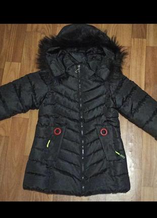 Куртка демісезонна на дівчинку на 3-4 роки 98-104 см нова 330 грн2 фото
