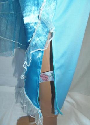 Карнавальное платье феи воды,фея серебрянка на 7-8 лет3 фото