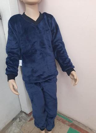 Махрова підліткова піжама домашній комплект для хлопця зріст 132см-156см3 фото