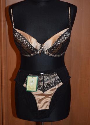Вишуканий комплект нижньої білизни dama kier 80в, труси l