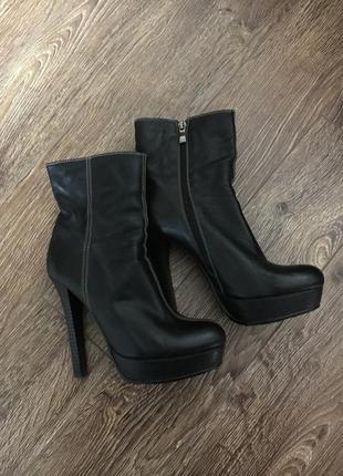 Полуботинки ботинки кожа осень весна