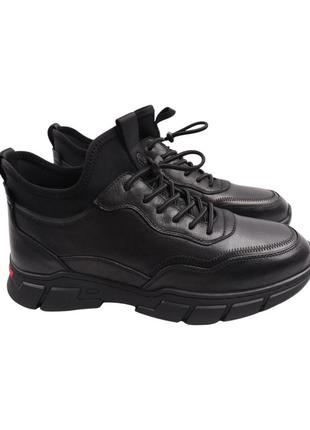 Черевики чоловічі cosottinni чорні натуральна шкіра, 39