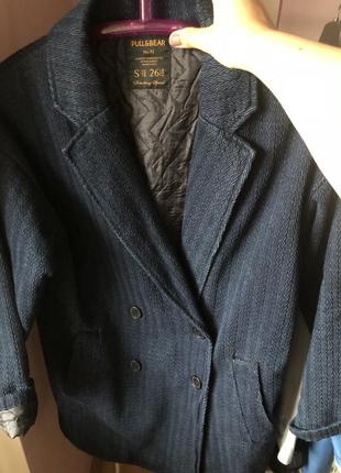 Классное пальто пиджак бойфренд pull&bear5 фото