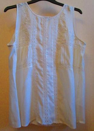 Розпродаж дуже красива блуза new look котон вишивка розмір 14