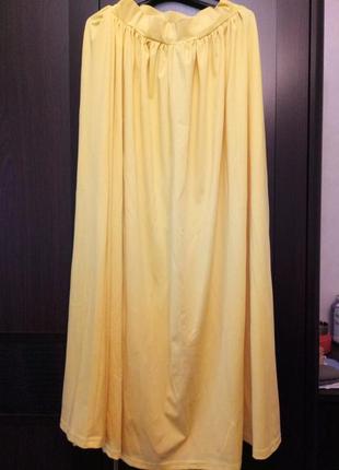 Нарядное вечернее платье юбка с топом желтое макси длинное xs2 фото