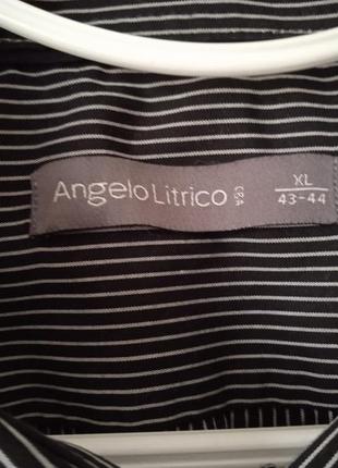 Бавовняна сорочка в полоску  angelo litrico3 фото