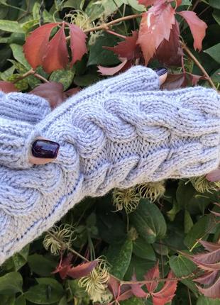 Вязані мітенки, рукавиці теплі рукавиці рукавиці ручна в'язка