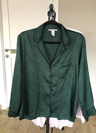 Сатинова сорочка рубашка від піжами вікторія сікрет