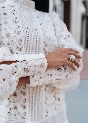 Шикарное кружевное платье h&m 7