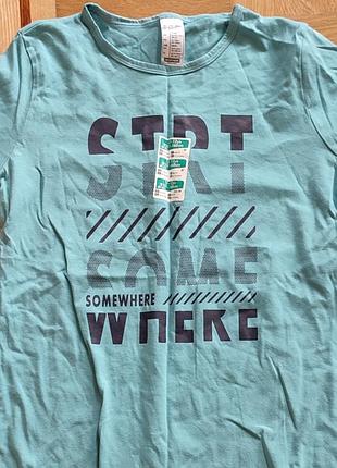 Футболка базова котонова підлітклва decathlon 12 13 років 151 160