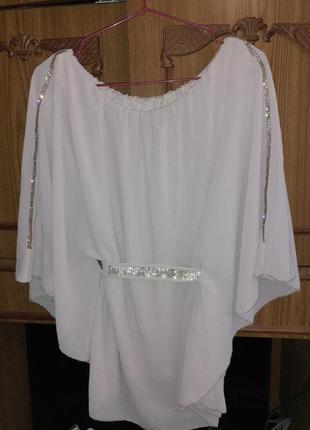 Блуза италия со стразами